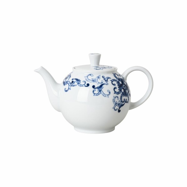 Rosenthal Teekanne True Blue Kanne Kaffeekanne Porzellankanne Weiß-Blau 1.2 L-image