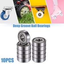 10pcs 607ZZ 7x19x6mm Double Metal Shield Single Row Deep Groove Ball Bearings