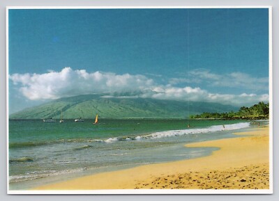 Kihei Maui The Golden Sand Hawaii Postcard