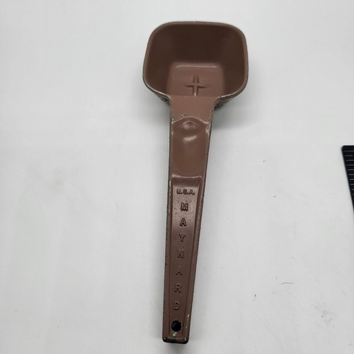 Vintage Maynard Ice Cream Scoop Brown Square Spoon Lard USA Kitchen Utensil - Picture 2 of 3