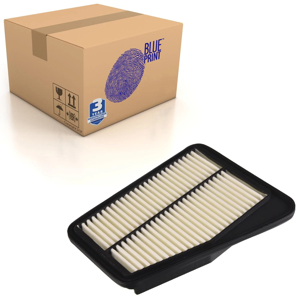 キングダム Stinger Front Left Air Filter Fits KIA 28113J5300 Blue Print