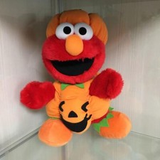 USJ Elmo Plush Toy 12" Pumpkin Halloween Universal Studios Japan
