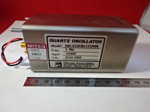 WENZEL MITEQ 5 MHz LOW PHASE NOISE QUARTZ OSZILLATOR FREQUENZ STANDARD #6V-A-32 - Bild 1 von 6