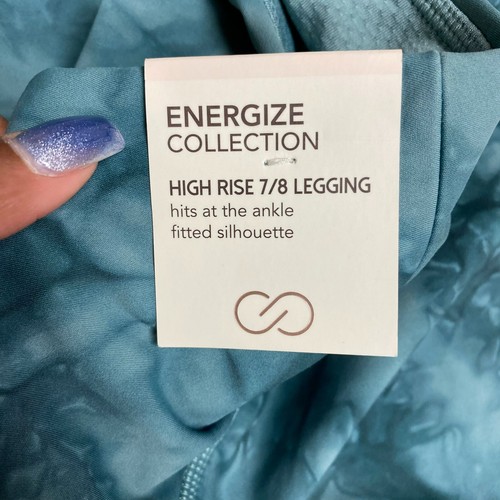 Calia Womens Green Tie Dye Energize Collection High Rise 7/8 Ankle Leggings 1X - Picture 7 of 8