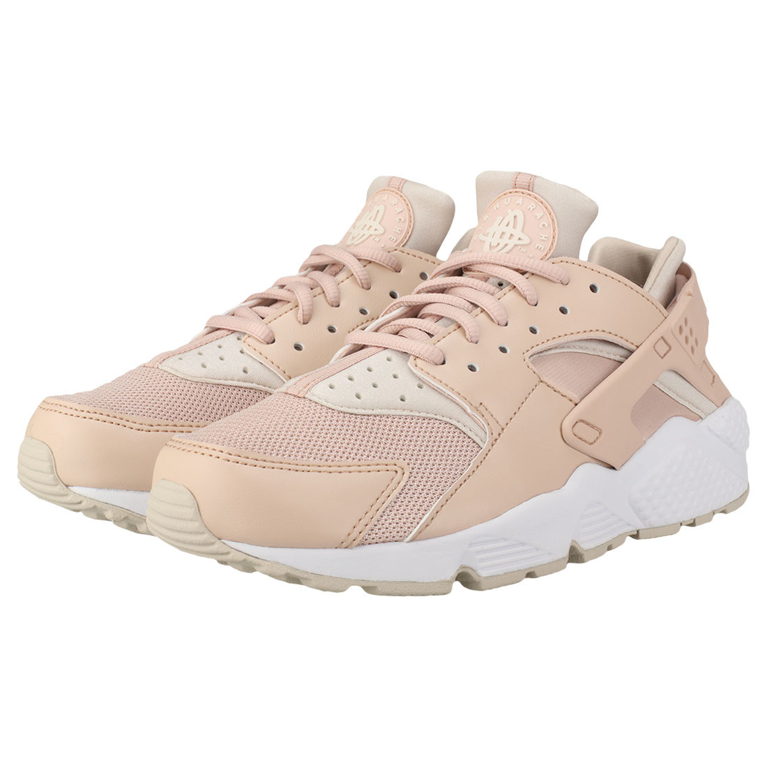 Nike Air Huarache Run Run Run Womens Beige Pink Mesh & Synthetic Trainers 668d9b Nike Air Huarache Run Run Run Womens Beige Pink Mesh & Synthetic Trainers 668d9b