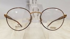 Trunk Kept Vintage Gucci Eyeglasses GG 1336 LE4 Matte Tortoise /Satin Gold 49x19