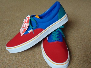 vans era colour block trainers