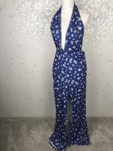 missguided blue playsuit