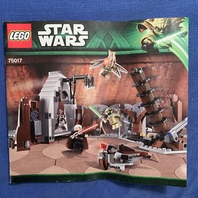 LEGO Star Wars Duel on Geonosis (75017) Instruction Manual ONLY Very Good USED