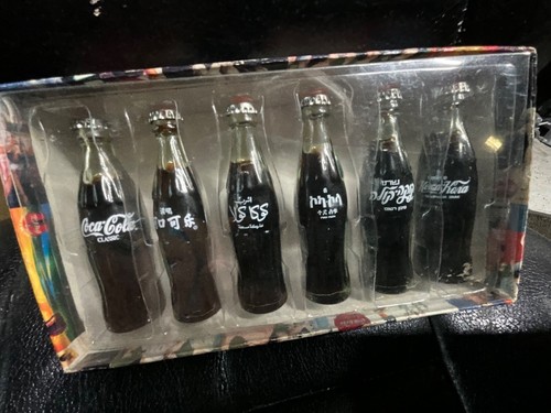 Vintage 1999 Coca Cola International Miniature Contour Bottle 6 Piece Set - Picture 3 of 7