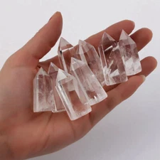 30-40mm Natural Clear Quartz Crystal Point Wand Chakra Healing Gemstone Obelisk