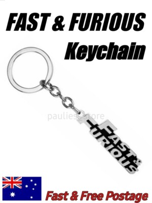 Fast Furious Keychain Alloy Metal Keyring Gift Collectable