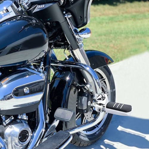 Universal Motorcycle Highway Pegs Foot Pegs for Road King 1 1/4 1.25 Highway Bar - Picture 8 of 9