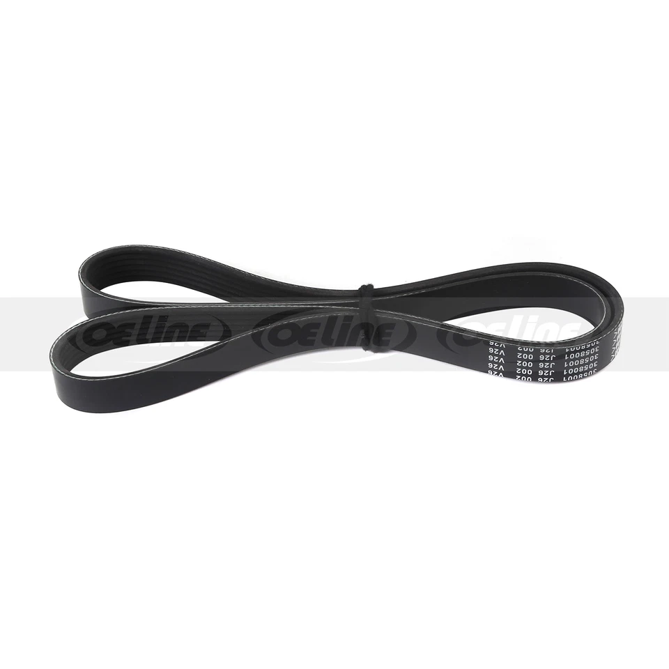 EPDM Serpentine Belt for Cadillac DeVille Chevrolet Camaro Ford F-150 Focus - Image 2 of 4