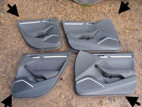 AUDI A3 S3 RS3 8V B&O BANG OULFSEN COMPLETE FULL LEATHER DOOR CARDS GENUINE 39K - Picture 1 of 24