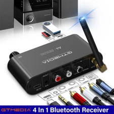 GTMedia Wireless Bluetooth 5.1 Receiver Transmitter AUX Coaxial Audio Adapter US