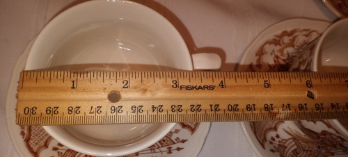 NICE SET OF 5 COFFEE CUPS and 5 SAUCERS FAIR WINDS ALFRED MEAKIN STAFORD ENGLAND - Picture 8 of 10