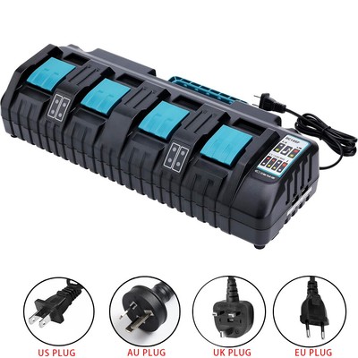 PENGJBATTER DC18RD Dual Port Quick Charger For Makita 18V Battery – 14.4V-18V Fast Charger - View #3