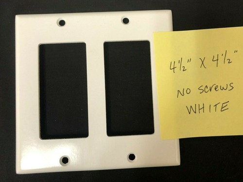 Miscellaneous White Wall Plates, Qty 6 - Picture 5 of 7