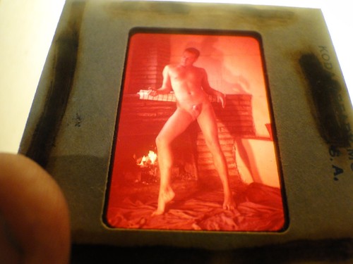 Vintage 1950s Gay Interest Nude Male Art 35MM Slide Midwest Photographer HCy