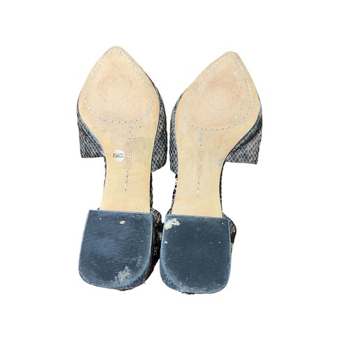 Vince Camuto Cruiz Shoes Snake Print D'Orsay Flats Pointed Toe Size 8.5 - Picture 7 of 7