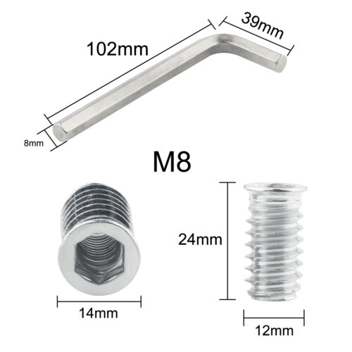 Einschraubmuffen Muffen Einschraubmuttern Gewindemuffe Sechskant M6 M8 M10 - Bild 16 von 23
