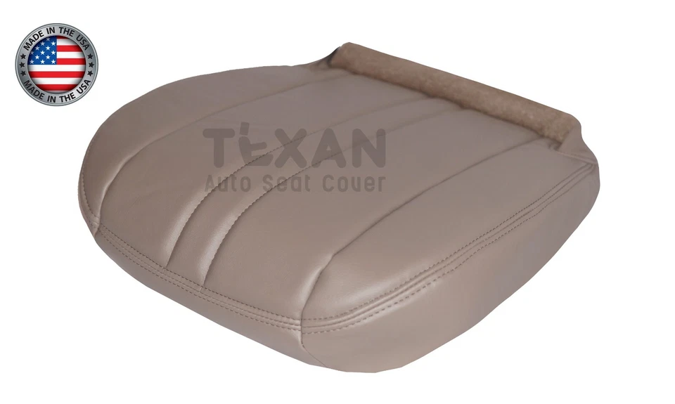 Chevy Express Van 1500 2500 3500 2016-2021 parte inferior del conductor cubierta de asiento de vinilo tostado Foto 3 de 4