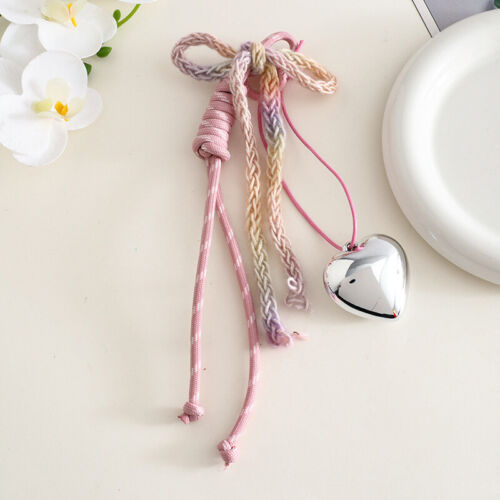 Bow Braided Rope Keychain Angola Red Love achats Charm Pendant Keyring Bag DecorJewelry