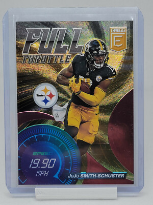 2021 Panini Donruss Elite Football JuJu Smith-Schuster Full Throttle Pink #FT15