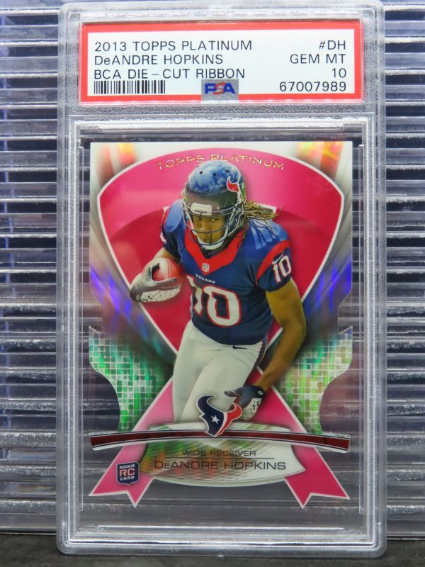 DeAndre Hopkins Topps Platinum Bca Die-Cut Ribbon #DH Base