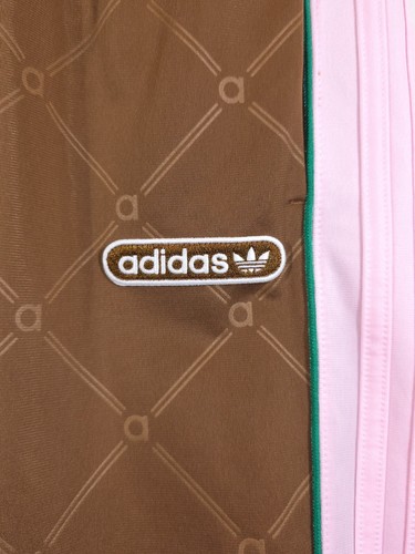 Pantalones de chándal Adidas Originales Retro de lujo en bloques de colores en marrón salvaje/rosa talla S - Imagen 6 de 15