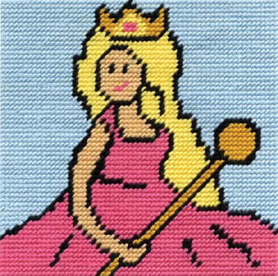 Pink Butterfly C09N142K DMC Childrens Tapestry Kit