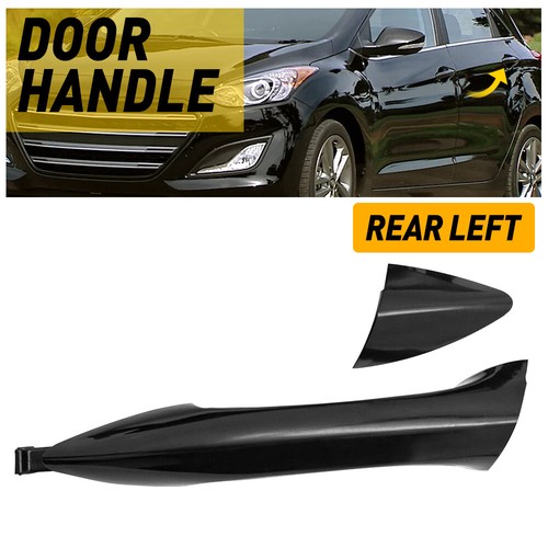 Black Rear Left Exterior Door Handle Fit For Hyundai Elantra 2011-2016