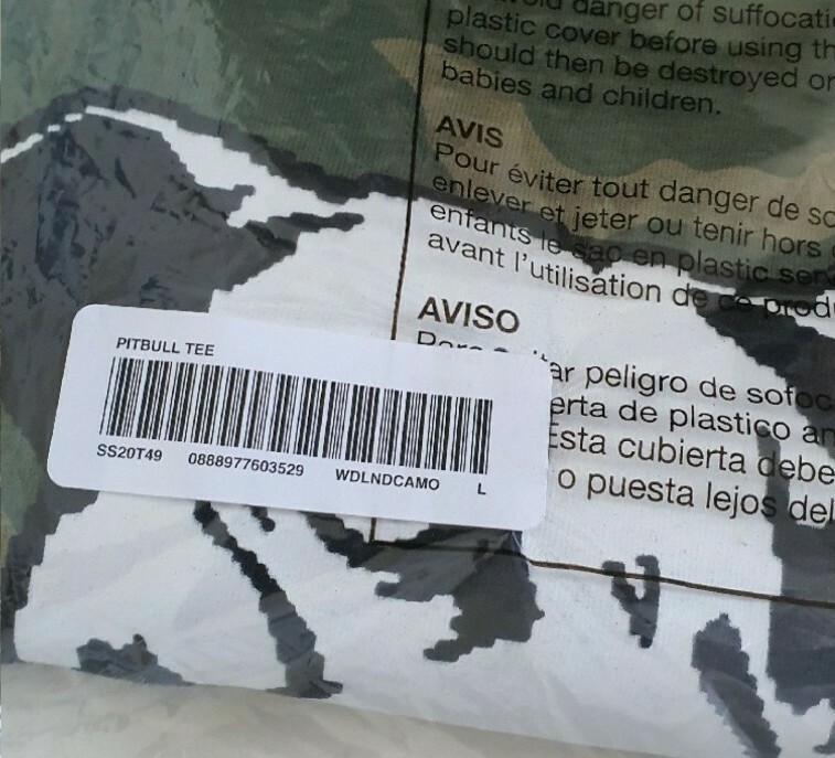 SS20 Supreme Pitbull Tee size L large woodland camo T-shirt New And Unopened  thumbnail 5