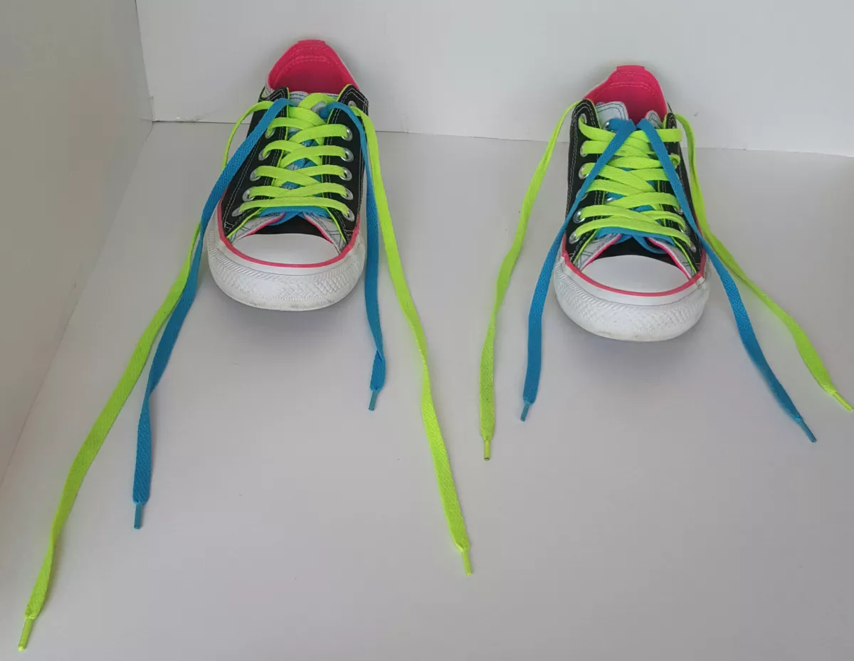 CONVERSE ALL STAR Multi-Tongue Double Laced Sneakers M7/ W9 (115520F)~Multicolor