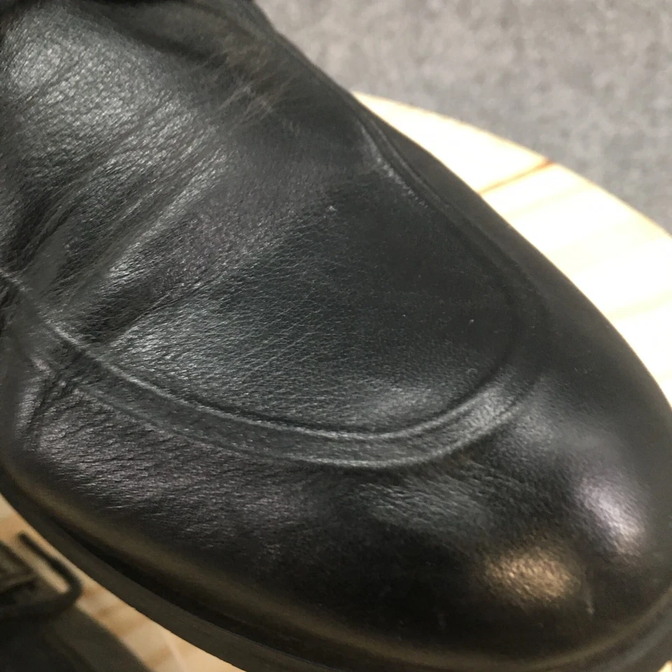 Vestido Moreschi Oxford Para Hombres 8 Negro Con Cordones Punta Redonda Informal Cómodo Cuero Foto 4 de 4