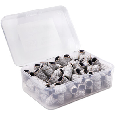 PANA 100 Pieces Nail Sanding Bands for Nail Drill Bits File (120 Grit, Zebra)