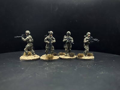 Pro Painted Modern US Rangers COMMISSION 4x Models Empress Miniatures - 28mm