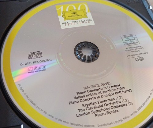 CORTOT ZIMERMAN 3 NM CD DEBUSSY RAVEL LISZT BOULEZ EMI DEUTSECHE GRAMMOPHON - Imagen 10 de 12