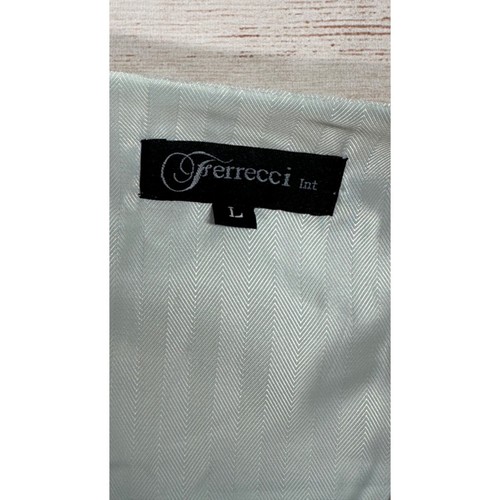 Ferrecci Int. Men's Pink Grey Swirl Vest Bow Tie and long tie Set Size Large NEW - Picture 3 of 7
