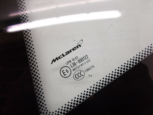 MCLAREN 540C/570S 2016 V8 pasajeros cuarto trasero izquierdo cristal 13A6378CP - Imagen 3 de 3