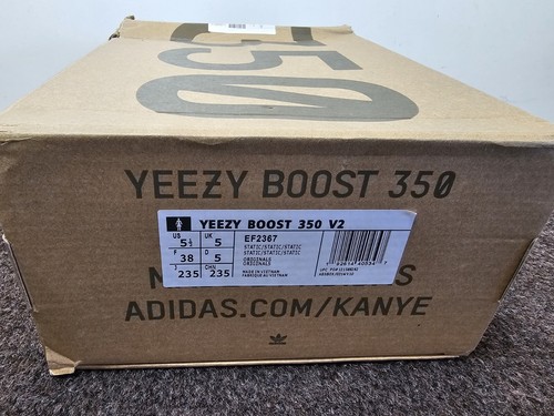 Adidas Yeezy Boost 350 V2 Static Mens Size 5.5 With Original Box Fantastic Shape