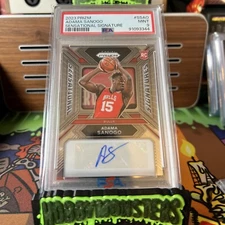 ADAMA SANOGO 2023-24 Panini Prizm Sensational Signatures ROOKIE  Auto PSA 9 🥵