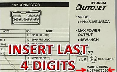 HYUNDAI RADIO CODES UNLOCK STEREO SERIES AUTONET MP3 47 BECKER PINCODE SERVICE - Picture 5 of 5