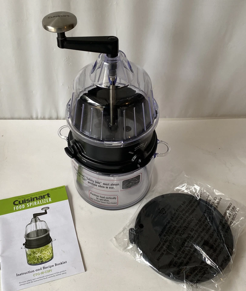 Cuisinart Food Spiralizer MANUAL 3 Cutting Options 4 Cup Brand New - Image 4 of 4
