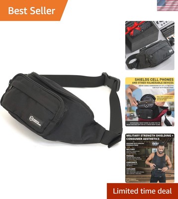 Large Capacity Faraday Belt Bag for Ultimate EMF Protection & Mobile Security