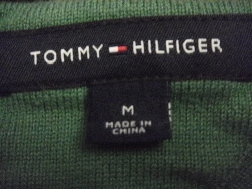 Tommy Hilfiger Sweater Women M Green Knit Crew Neck Long Sleeve - Picture 2 of 10