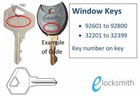 Key to Code Number Fits Stegbar Window Lock 32201-32399  92601-92800 FREE POST