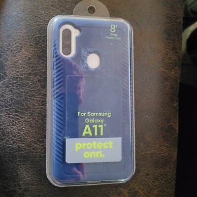 ONN. Protect Slim Rugged Phone Case for Samsung Galaxy A11 w/ 8' Drop Protection