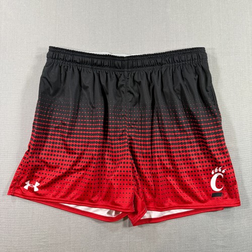 Under Armour Cincinnati Bearcats Athletic Shorts Womens Large Red Gym Running